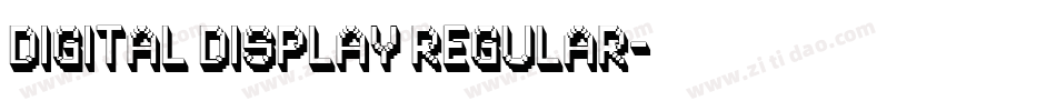 Digital Display Regular字体转换